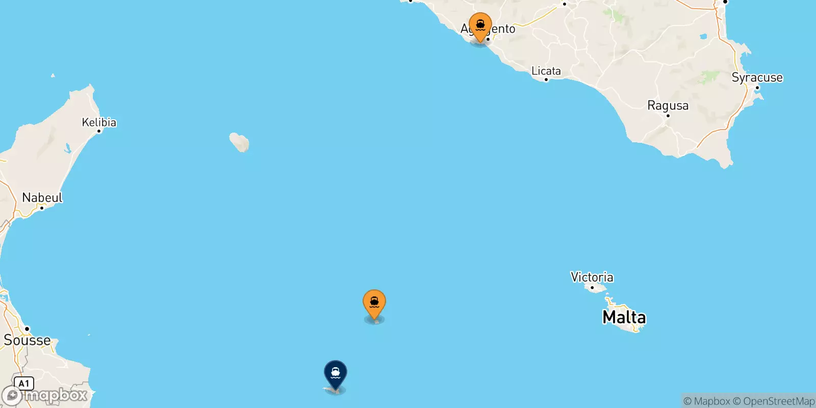 Ferries a Lampedusa