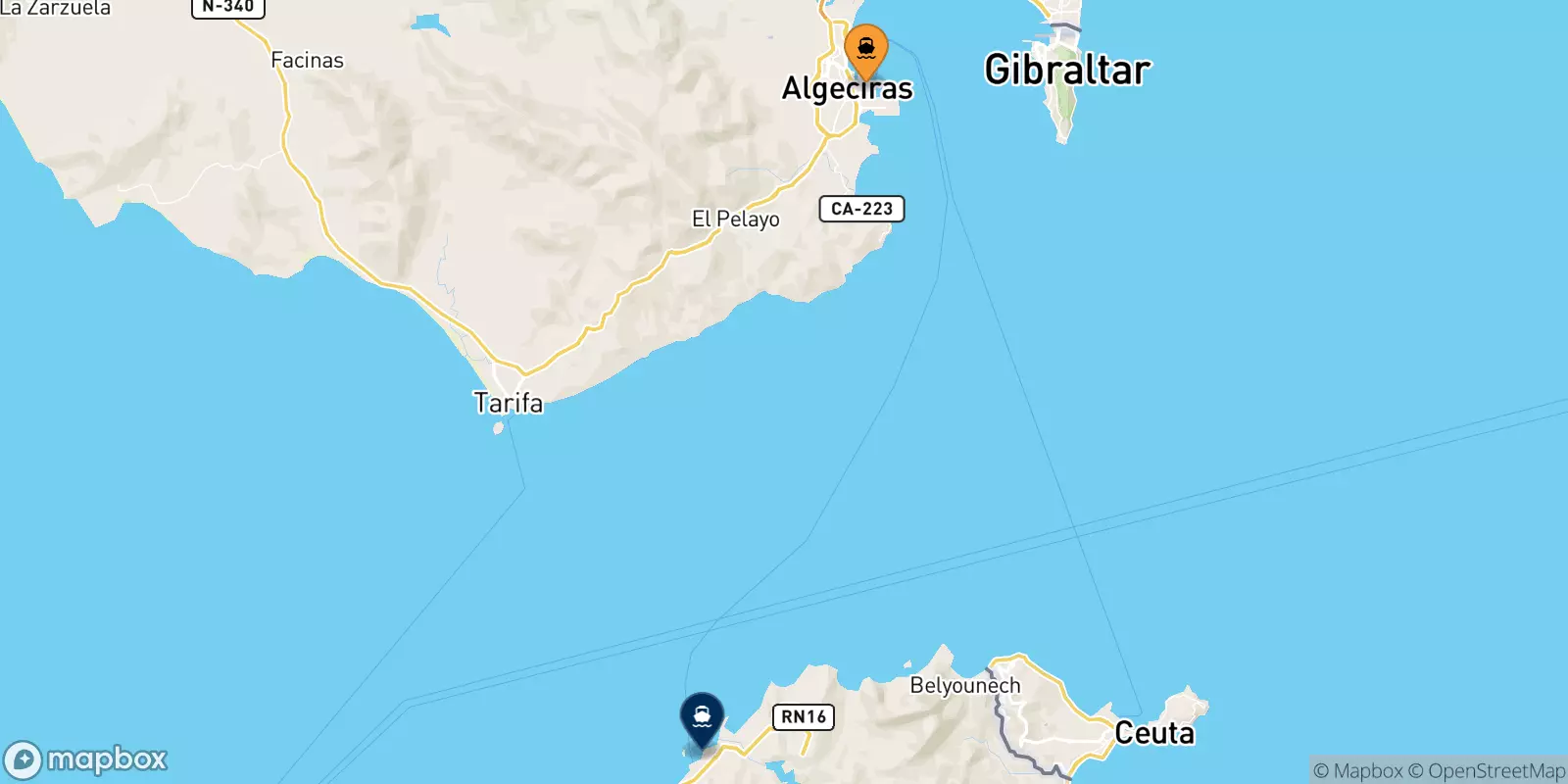 Ferries de Algeciras a Tánger Med