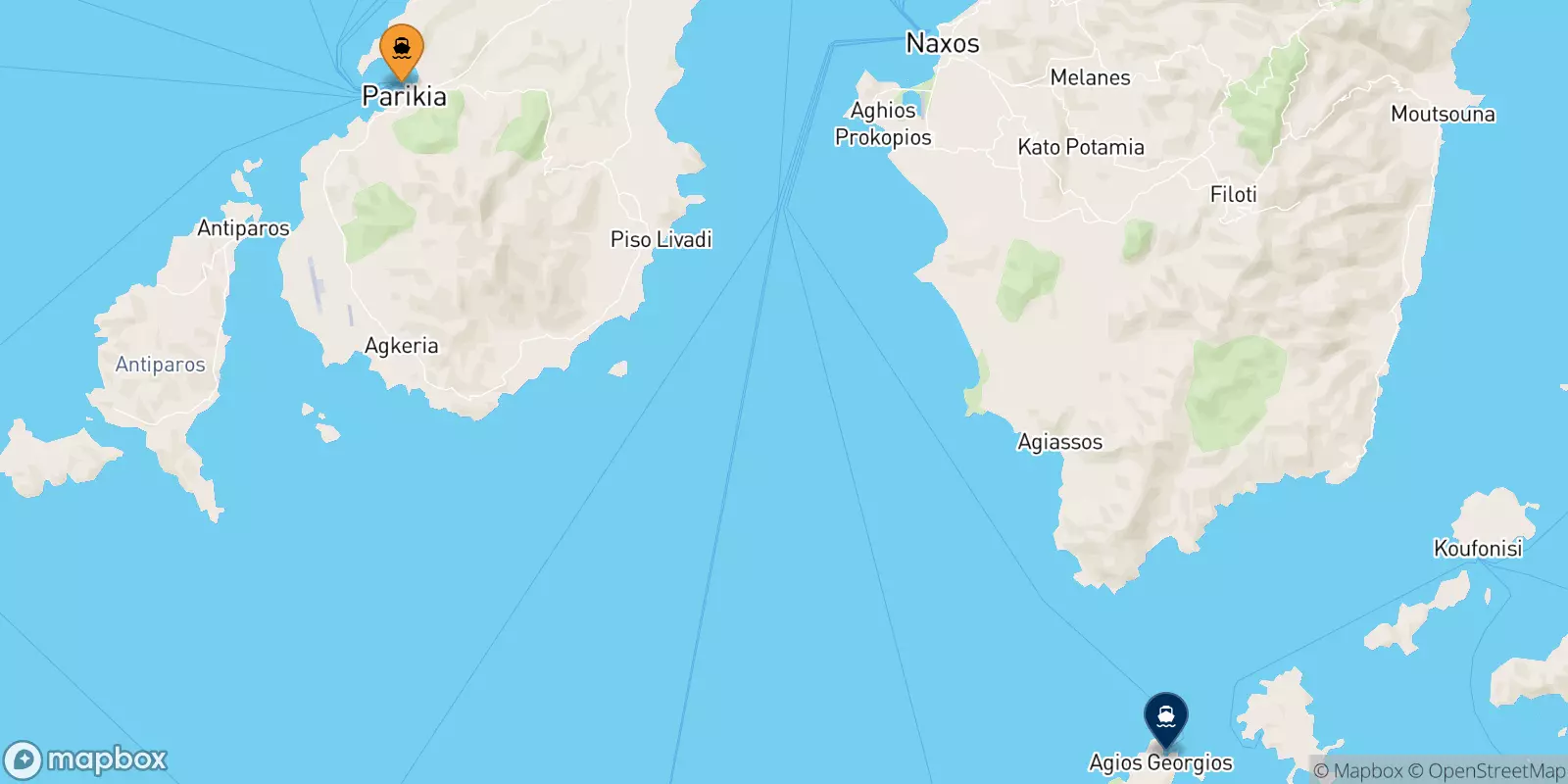 Ferries de Paros a Iraklia