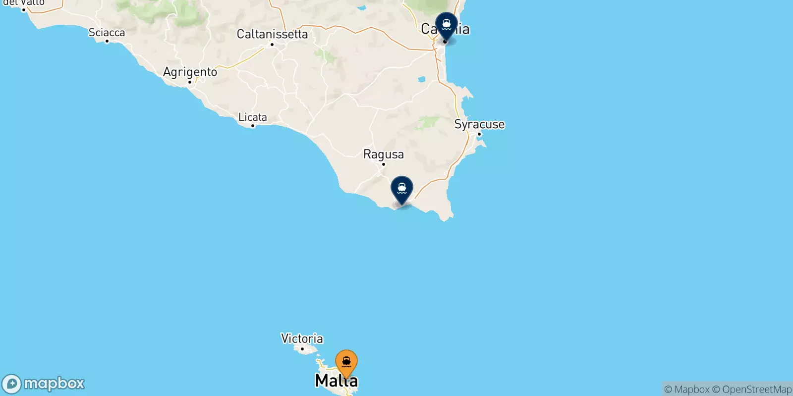 Ferries de Malta a Sicilia