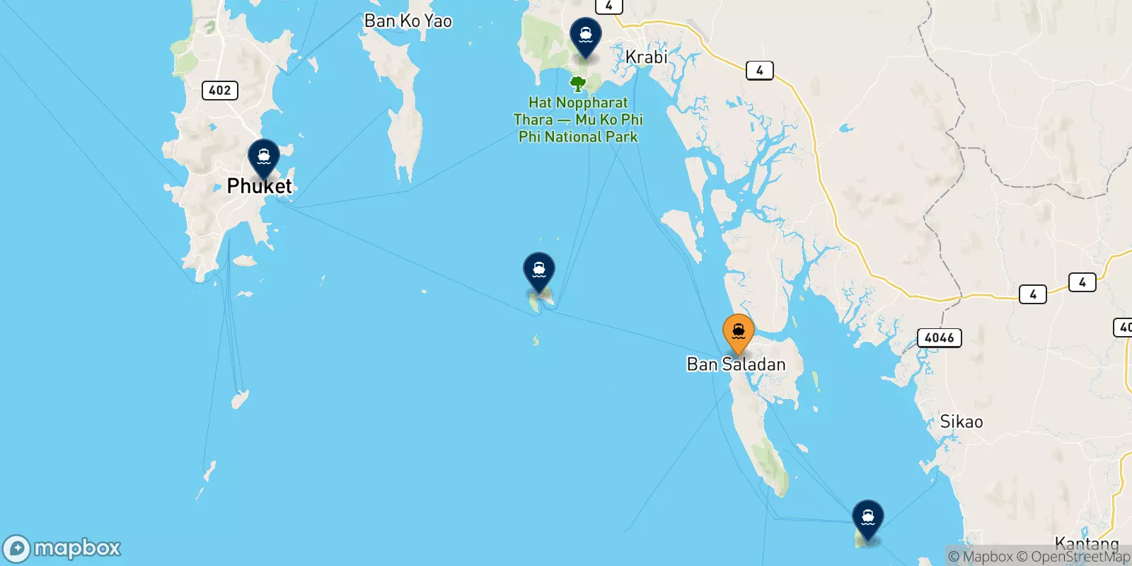 Ferries de Koh Lanta (Saladan Pier)