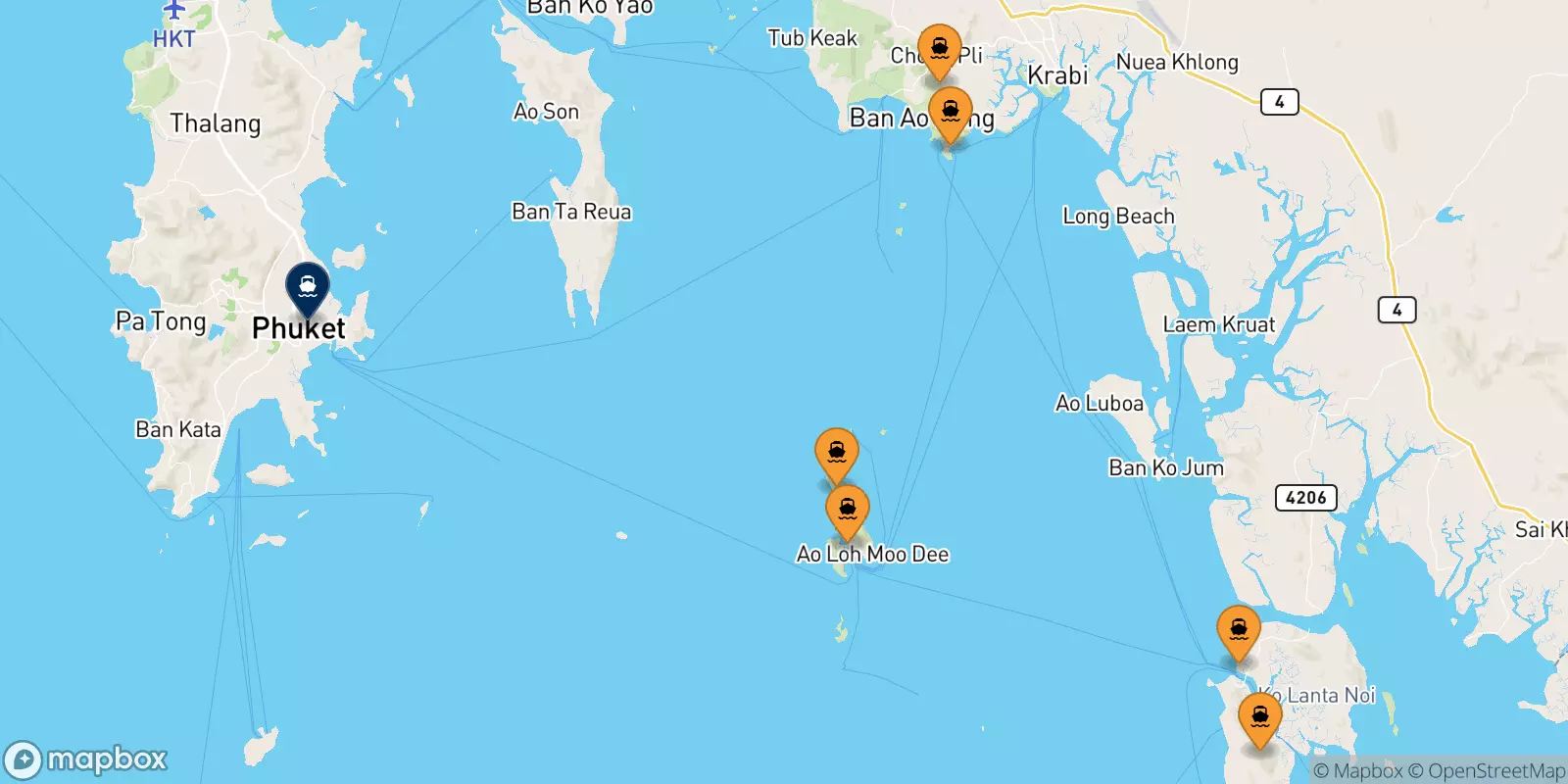 Ferries de Tailandia a Phuket (Rassada Pier)
