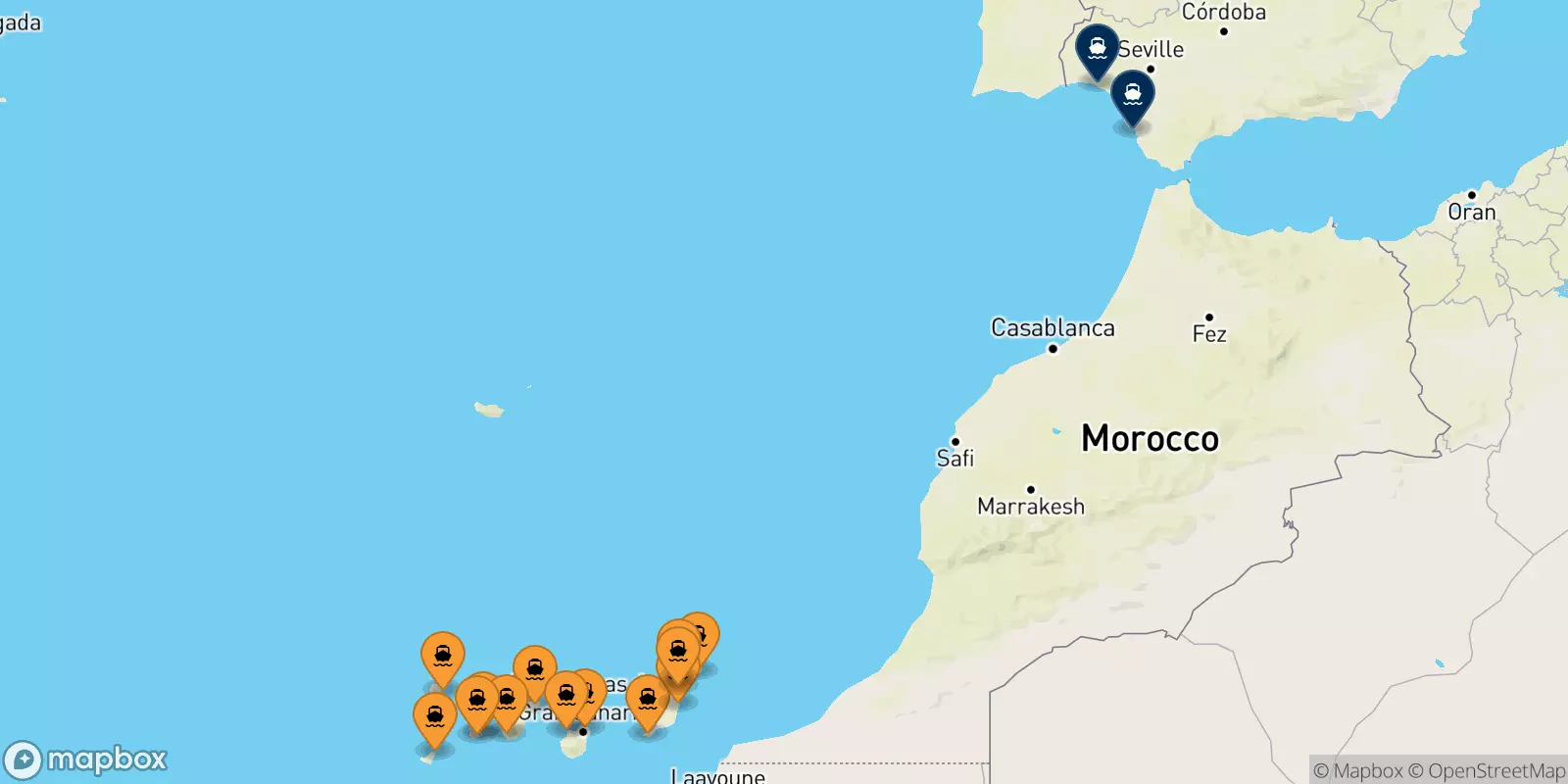 Ferries de Islas Canarias